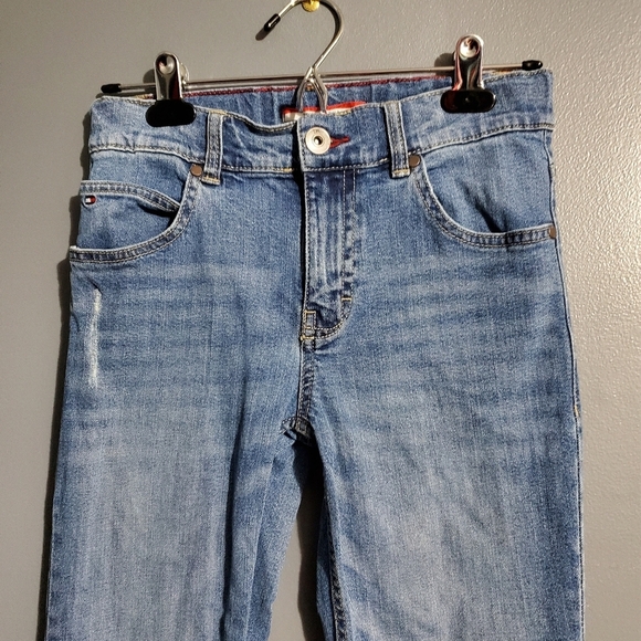 Tommy Hilfiger Blue Distressed Straight Leg Jeans Boys Size 10 - Picture 2 of 10